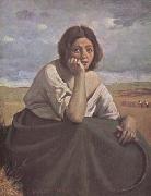 Moissonneuse tenant sa faucille (mk11)  Jean Baptiste Camille  Corot